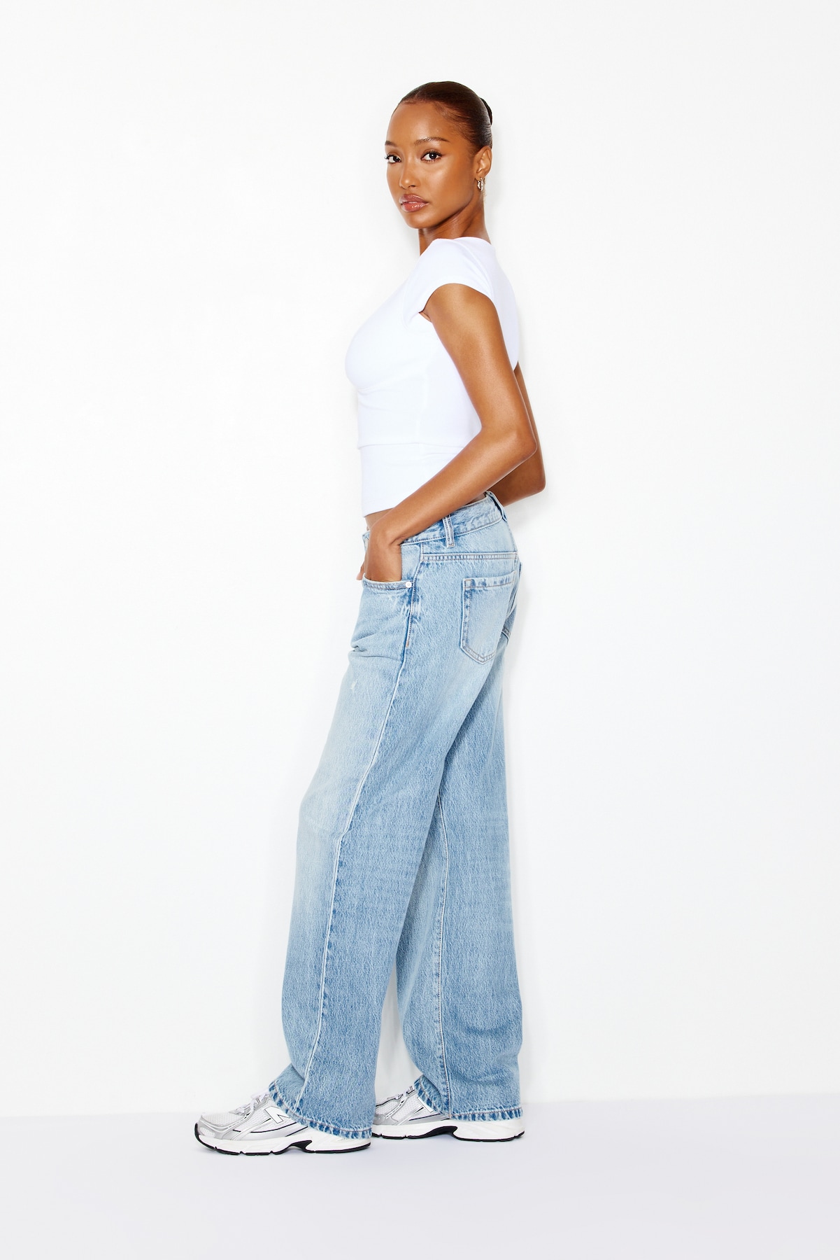 Alternative view of Low Rise Relaxed Jeans
